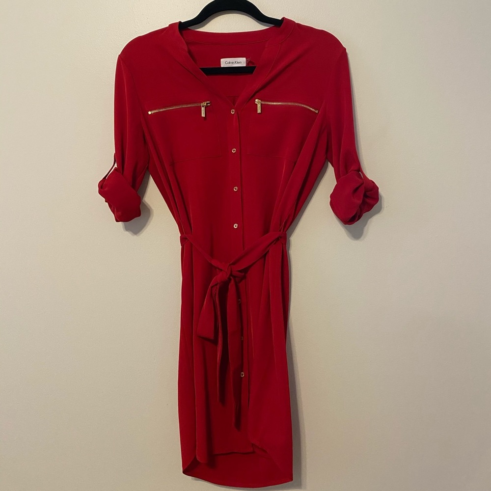Calvin Klein long-sleeve dress